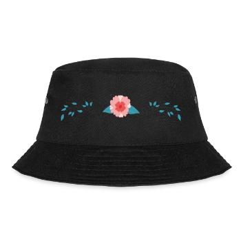 Flower Blume Pflanze - Bucket Hat - Schwarz - Vorne - Lela (165cm)