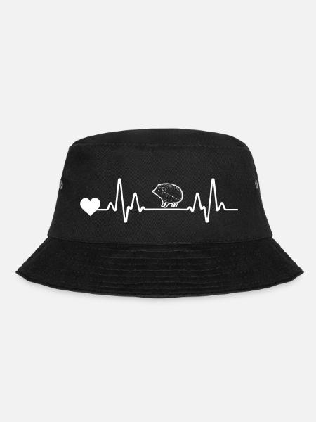 Heartbeat ECG Line Hedgehog - Bob - noir