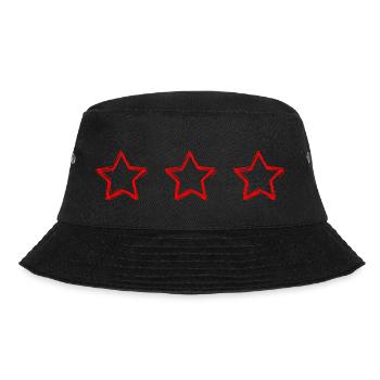 VIELEN DANK. GELIEBTE. MEISTER. DANKE, HERRIN. STERN - Bucket Hat - Schwarz - Vorne - Lela (165cm)