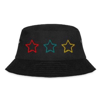 VIELEN DANK. GELIEBTE. MEISTER. DANKE, HERRIN. STERN - Bucket Hat - Schwarz - Vorne - Lela (165cm)