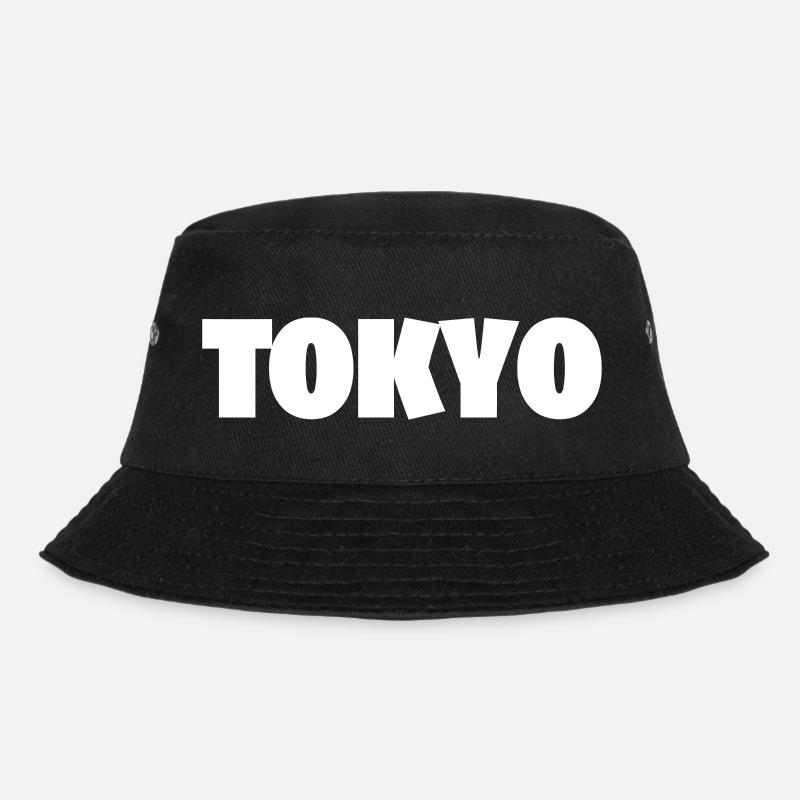 TOKYO WHITE - Bucket Hat - black