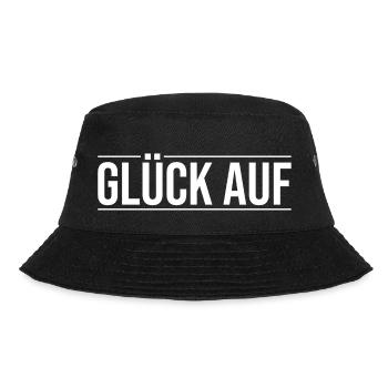 Glück auf Erzgebirge Heimat - Bucket Hat - Schwarz - Vorne - Lela (165cm)