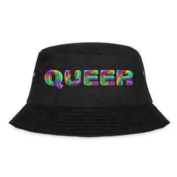 Queer - Bucket Hat - Schwarz - Vorne - Lela (165cm)