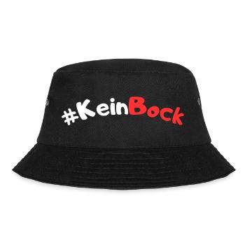 Kein Bock - Bucket Hat - Schwarz - Vorne - Lela (165cm)