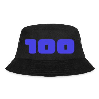 100. 100 JAHRE. 100-JÄHRIGES JUBILÄUM. GEBURTSTAG 100 - Bucket Hat - Schwarz - Vorne - Lela (165cm)