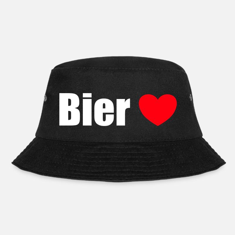 Bierliebe - Bucket Hat - Schwarz