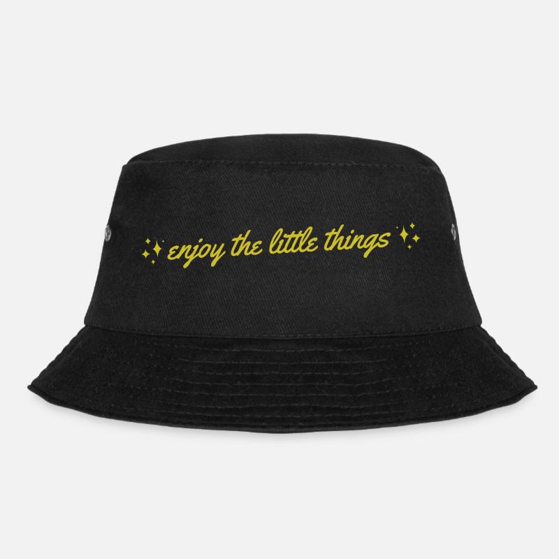 enjoy the little things - Bucket Hat - Schwarz