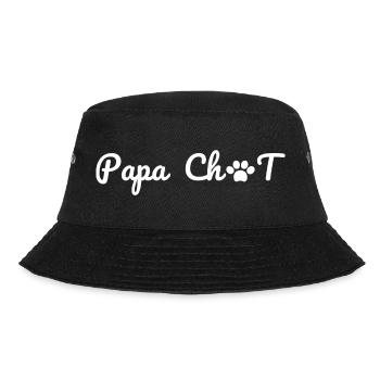 Papa chat -t-shirt famille chat assorti - Bob - noir - Devant - Lela (165cm)