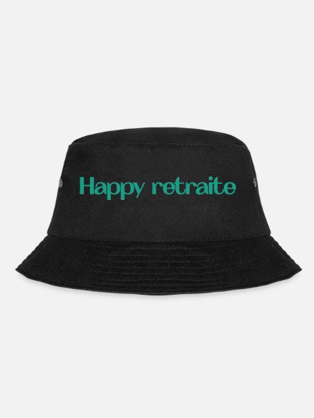 RETIREMENT. RETIREMENT. RETIRED. RETIREMENT - Bucket Hat - black