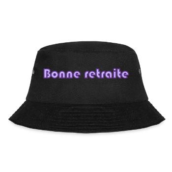 RUHESTAND. RUHESTAND. PENSIONIERT. RUHESTAND - Bucket Hat - Schwarz - Vorne - Lela (165cm)