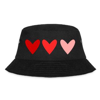 SAINT VALENTINE. bachelorette party. I LOVE YOU. I LOVE YOU. LOVE - Bucket Hat - black - Front - Lela (165cm)