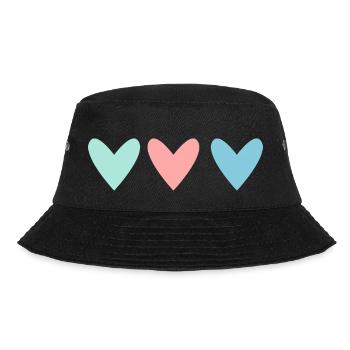 SAINT VALENTINE. bachelorette party. I LOVE YOU. I LOVE YOU. LOVE - Bucket Hat - black - Front - Lela (165cm)