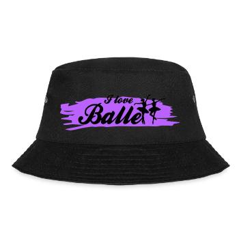 i love ballet with color - Bucket Hat - black - Front - Lela (165cm)