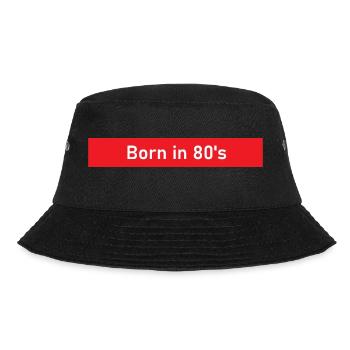Born in the 80s - Bucket Hat - black - Front - Lela (165cm)