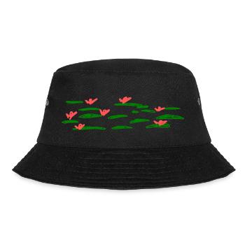 Seerosen - Bucket Hat - Schwarz - Vorne - Lela (165cm)