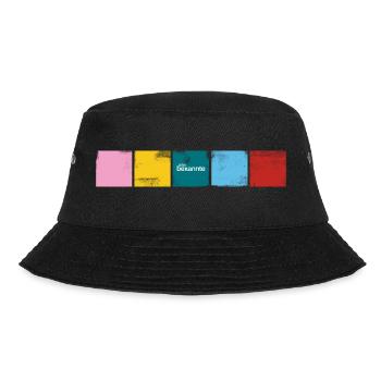 "Stabil" Farben - Bucket Hat - Schwarz - Vorne - Lela (165cm)