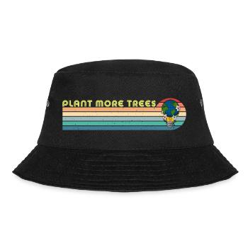 Plant more trees Umweltschutz Erde Klimawandel - Bucket Hat - Schwarz - Vorne - Lela (165cm)