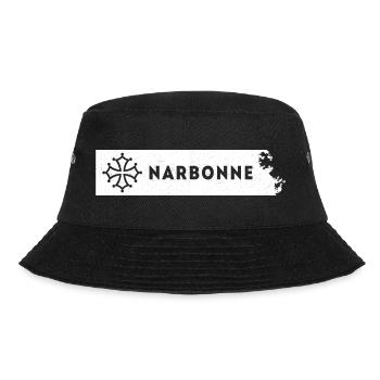 Narbonne Occitanie Frankreich Okzitanisch France - Bucket Hat - Schwarz - Vorne - Lela (165cm)