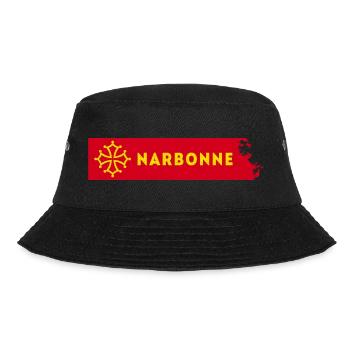 Narbonne Occitanie Frankreich Okzitanisch France - Bucket Hat - Schwarz - Vorne - Lela (165cm)
