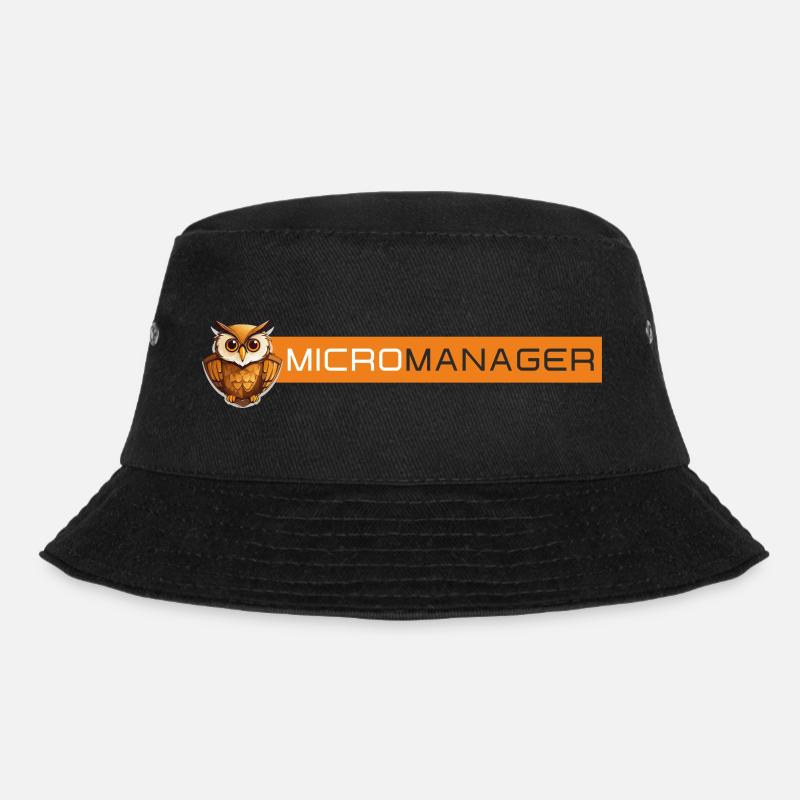 Micro Manager - Bucket Hat - black