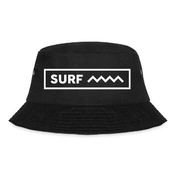 Surfing Surfboard Surfer Water Sports - Bucket Hat - black - Front - Lela (165cm)