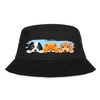Dogs are best friends - Bucket Hat - black - Front - Lela (165cm)