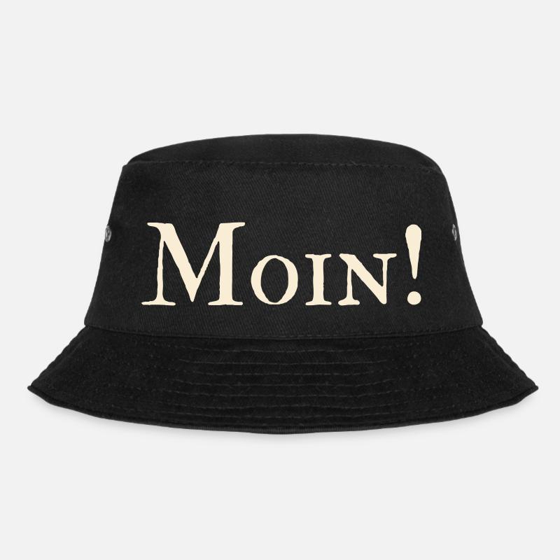 Moin - Guten Morgen - Bucket Hat - Schwarz