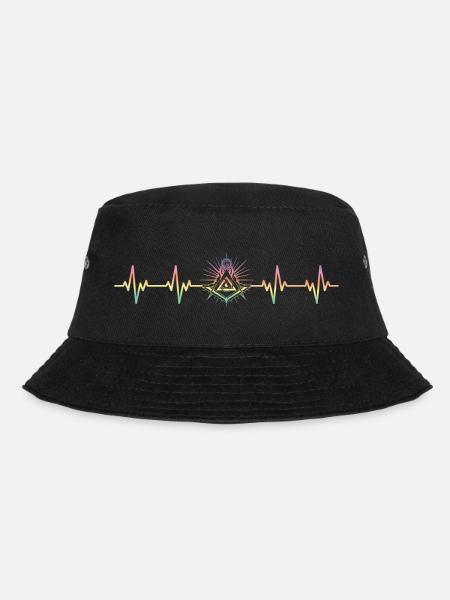 Masonic Tshirt, Masonic Gift - Bucket Hat - black