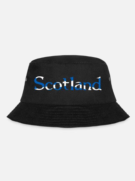 Scotland - Flag Colours - Bucket Hat - black