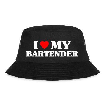 I Love My Bartender - Bucket Hat - black - Front - Lela (165cm)