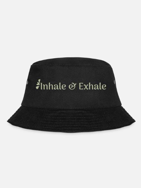inhale & exhale - Bucket Hat - Schwarz