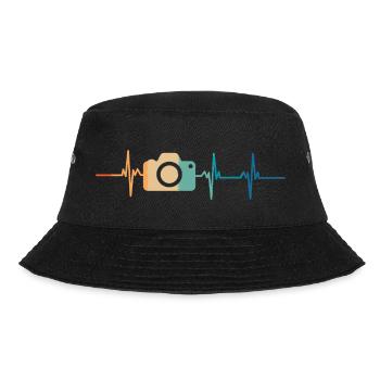 Heartbeat Camera - Bucket Hat - black - Front - Lela (165cm)