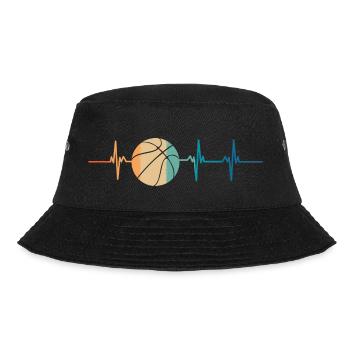Basketball Heartbeat - Bucket Hat - black - Front - Lela (165cm)