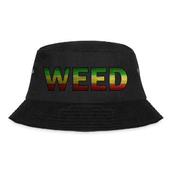 Marijuana Weed Cannabis - Bucket Hat - black - Front - Lela (165cm)