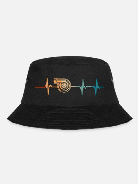 Turbo-Herzschlag - Bucket Hat - Schwarz