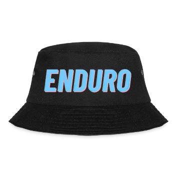 Enduro Motorcycle Biker Motorcyclist Offroad Cross - Bucket Hat - black - Front - Lela (165cm)