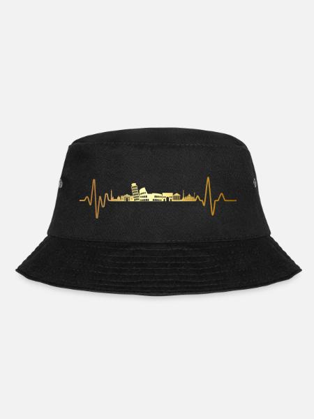 Heartbeat Italien - Bucket Hat - Schwarz
