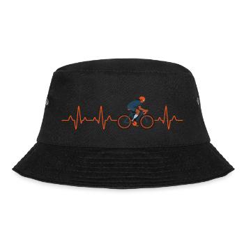 Heartbeat Fahrrad - Bucket Hat - Schwarz - Vorne - Lela (165cm)