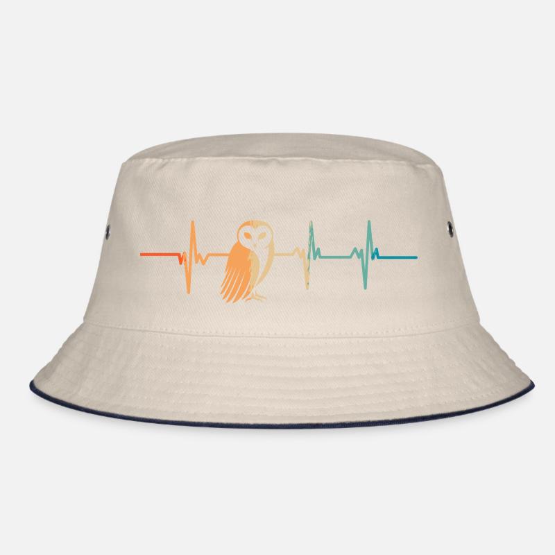 Herzschlag-Eule Bucket Hat