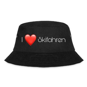 I love Skifahren - Bucket Hat - Schwarz - Vorne - Lela (165cm)