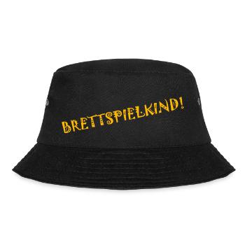 brettspielkind gelb - Bucket Hat - Schwarz - Vorne - Lela (165cm)