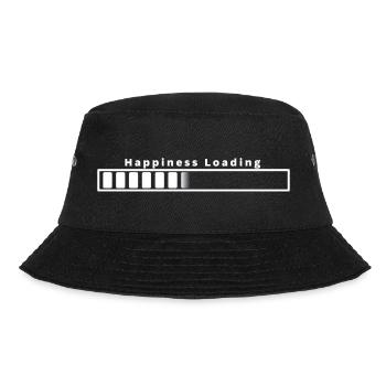 Happiness loading - Bucket Hat - Schwarz - Vorne - Lela (165cm)