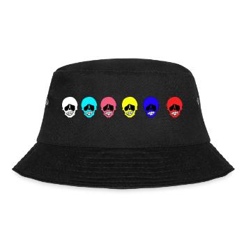 Bunte Köpfe - Bucket Hat - Schwarz - Vorne - Lela (165cm)