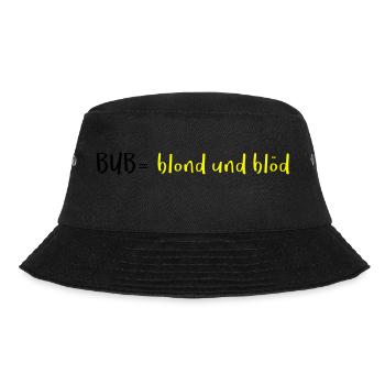 SVG Logo BUB - Bucket Hat - Schwarz - Vorne - Lela (165cm)