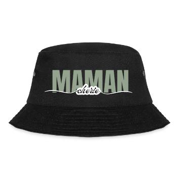 Mommy Darling - Mom Gift - Bucket Hat - black - Front - Lela (165cm)