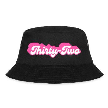 Thirty-Two Birthday - 32nd Birthday Retro Pink - Bucket Hat - black - Front - Lela (165cm)