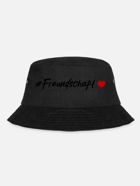 Freundschaft Herz - Bucket Hat - Schwarz