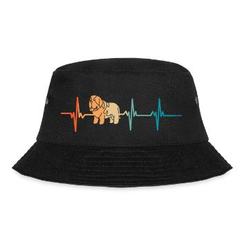 Bernard's heartbeat - Bucket Hat - black - Front - Lela (165cm)