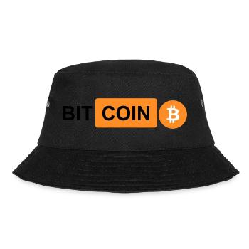 Crypto Bitcoin BTC prn 2 - Bucket Hat - black - Front - Lela (165cm)