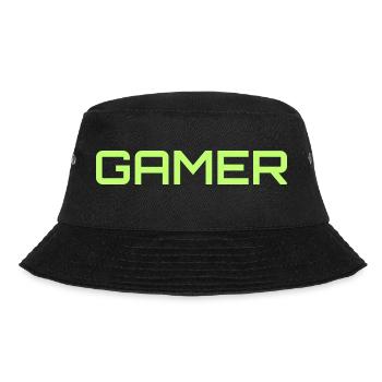 Gamer Green - Bucket Hat - black - Front - Lela (165cm)